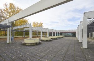 Architekt: Arne Jacobsen, Gymnasium "Christianeum", Hamburg, Fertigstellung: 1971