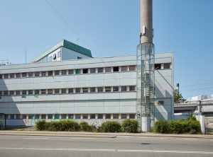 Architekt: Arne Jacobsen, Novo Nordisk Firmengebaeude 1934-1935 und Erweiterung 1954-1955